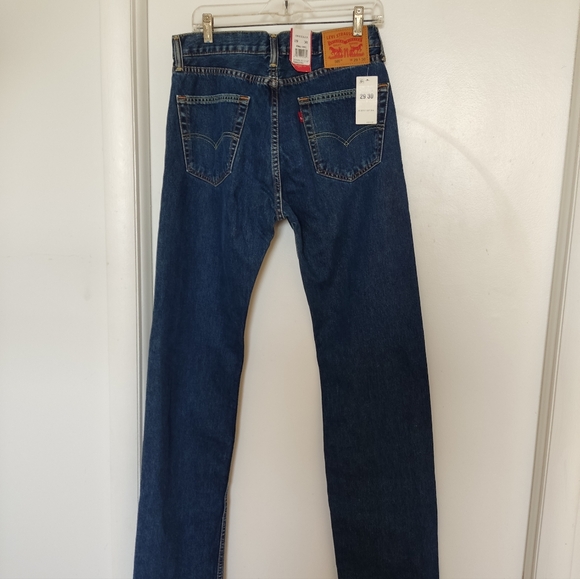 NWT Levi's 505 Classic Blue Men's Jeans Size 29 - Picture 7 of 8